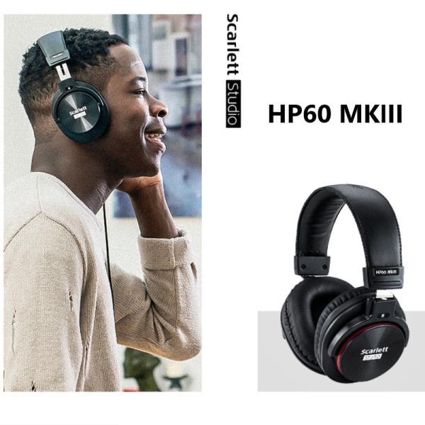 [오늘출발] Focusrite-스칼렛 스튜디오 HP60 MkIII 폐쇄 형 헤드폰 고음질 모니터 블록 배경 소음 차단