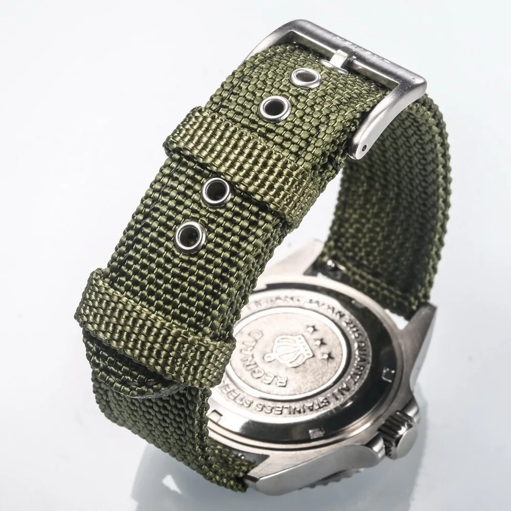 [해외] 2024 시계 줄 스트랩 헴수트 하이 퀄리티 나일론 시계줄 밴드 퀵릴리즈 무브먼트 손목 밀리터리 방수 18mm