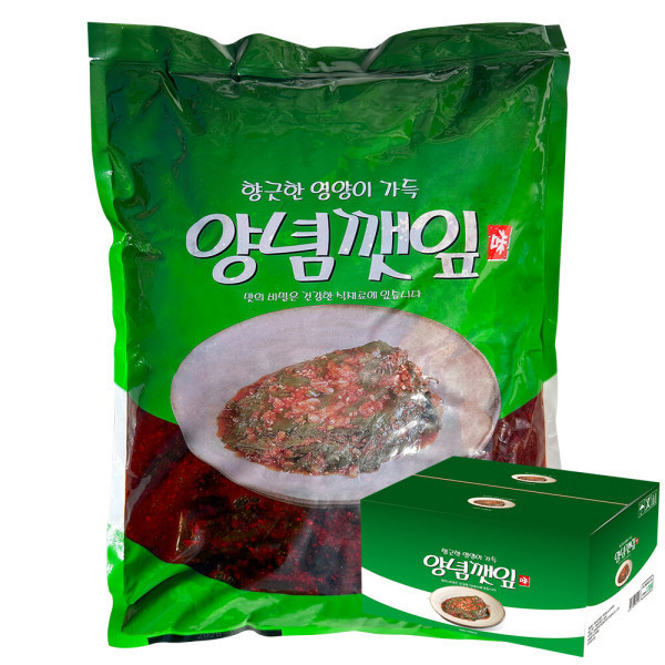 [오늘출발] 해성물산 해성 깻잎 무침 양념 깻잎 4kg