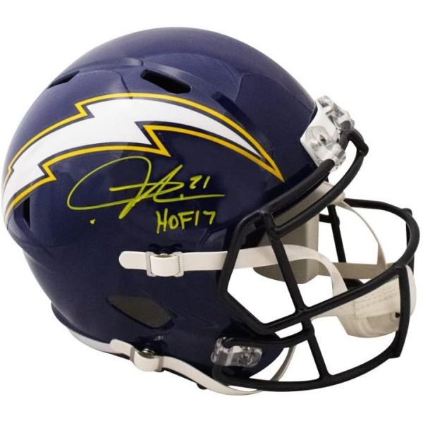 Riddell라다이니안 톰린슨 HOF 17 사인 샌디에이고 스피드 레플리카 풀사이즈 축구 헬멧 BAS