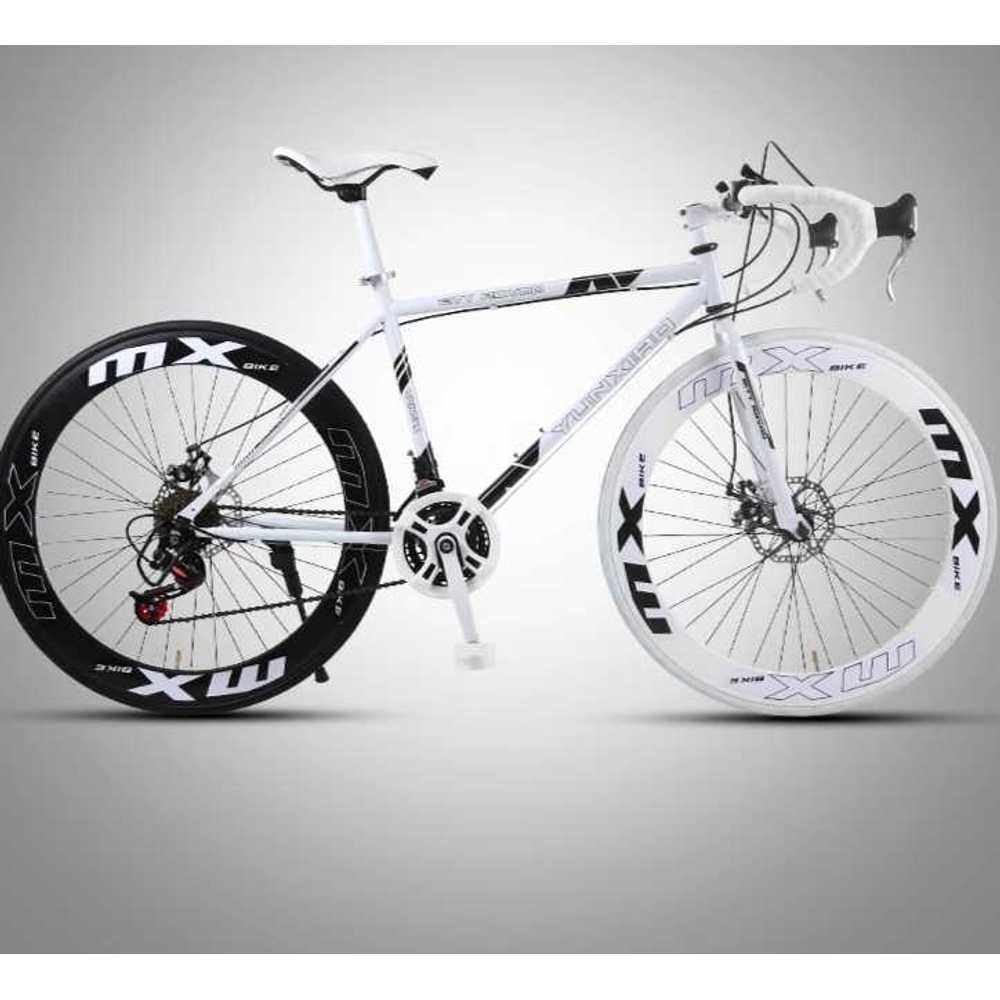 픽시자전거 초경량 디스크 바이크 경륜 로드자전거 알루미늄  변속 솔리드 타이어 성인