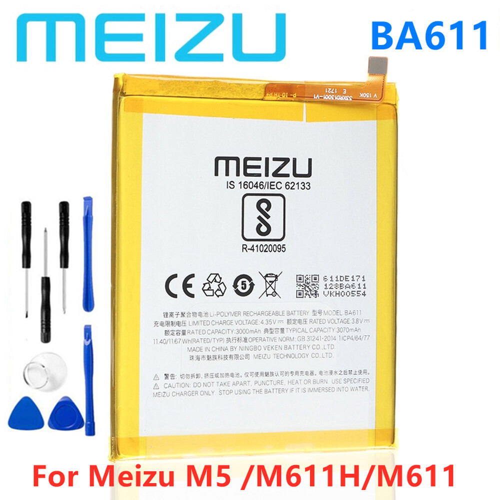 [오늘출발] Meizu BA6 배터리 Meizu M5 M6 H M6 시리즈용 휴대폰 및 도구
