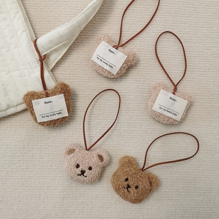 귀여운 동물 네임택 인형 이름표 캐리어 네임택 가방네임택 분실방지