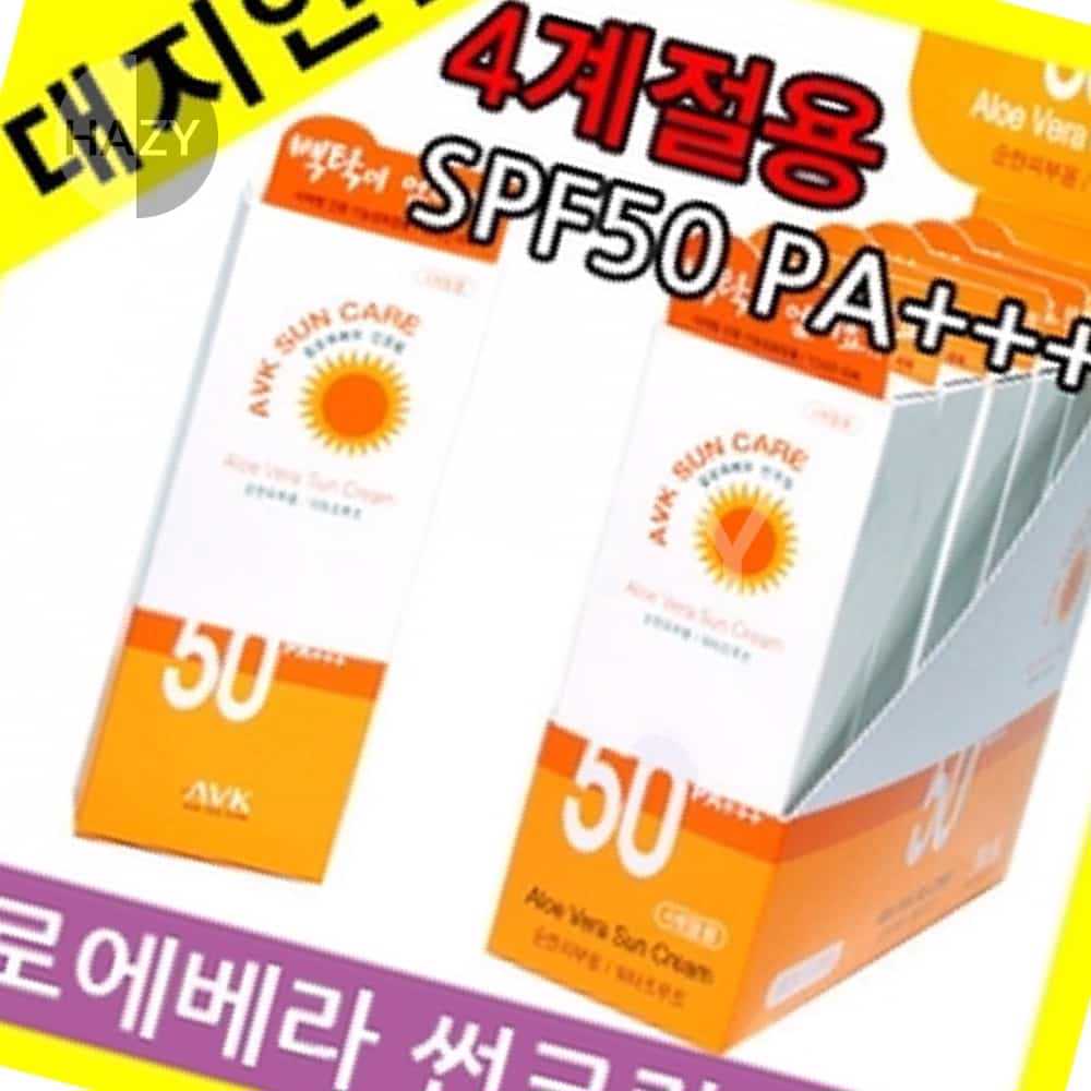 [오늘출발] 알로에베라 헤이지 알로에베라 썬크림 SPF50 PA+++ 45G 톤업썬크림 남자선크림 촉촉한수분감 풍부한보습감
