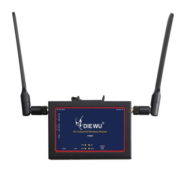 [오늘출발]DIEWU-TXI008 4G 산업용 무선 라우터 SIM 카드 슬롯 LAN/WAN 포트 VPN + APN 가상 채널 4Gwifi150M 모듈