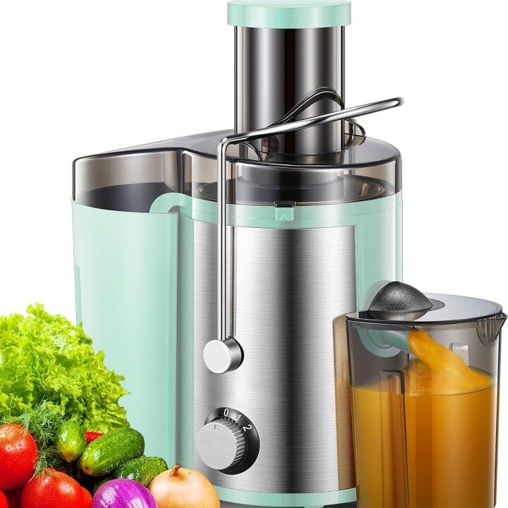 레몬착즙기 당근 과일 착즙기 믹서기 오렌지 야채 과일 원액기 쥬서기-골드/500W