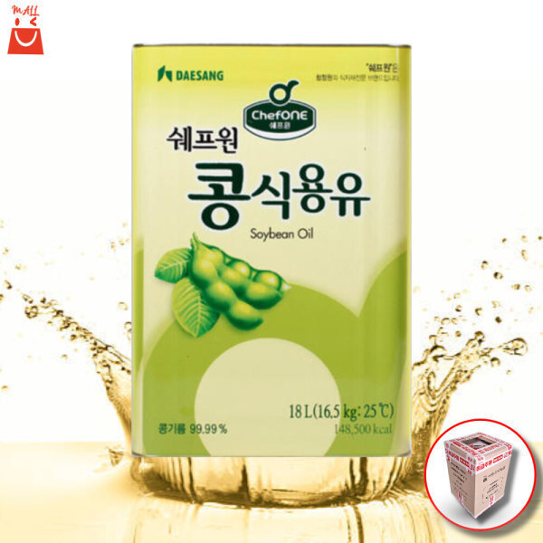 쉐프원 청정원 대상 쉐프원 식용유 18L 콩식용유 업소용 대두유 콩기름 14시 이전 주문 당일발송 / 강화포장