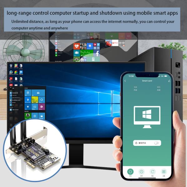 [오늘출발] [해외] PC 리모컨 컴퓨터 장거리 제어 스위치 네트워크 카드 게임 PCI-E 오프 사이트 켜기/끄기