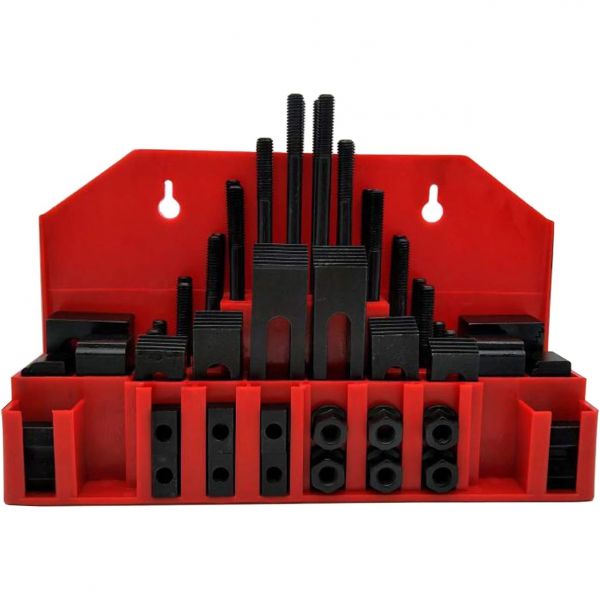 LLDSIMEX58Pc T슬롯 클램핑 키트 밀 기계장치 세트 테이블 슬롯 1/2