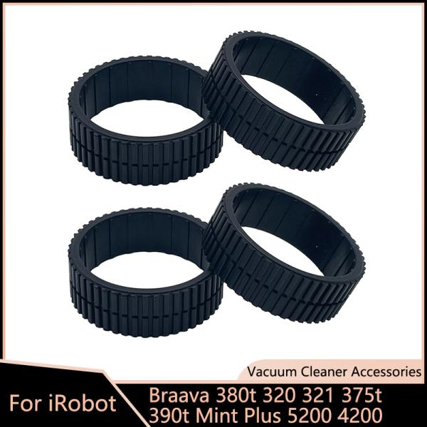 고무 바퀴 타이어 iRobot Braava 380t 320 321 375t 390t 민트 플러스 5200 4200 부품 로봇 진공 청소기 트