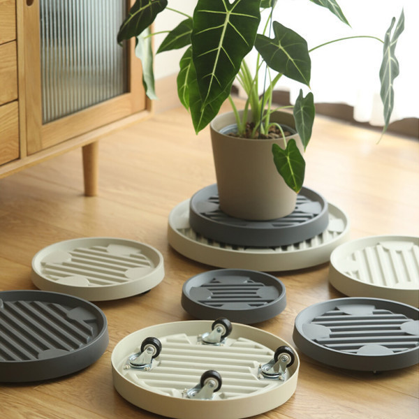 [오늘출발] 아띠꼴로 바퀴 화분 받침대 이동식 과습방지 원형 받침 베란다 거실 바퀴달린 다용도 대형 식물 플라스틱 화초 다이
