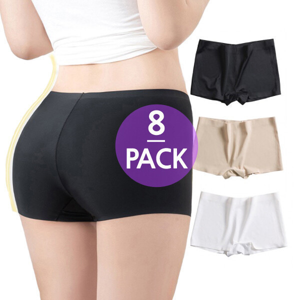 [오늘출발] 플레이워크 (8장세트) 여성 드로즈 사각팬티 노라인 심리스팬티 네모팬티 8장세트 무료배송