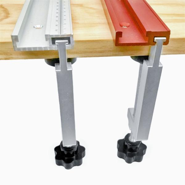 [오늘출발] MFT 및 가이드 레일 시스템용 퀵 스크류 가이드 레일 클램프 범용 테이블 클램프 알루미늄 합금 T 슬롯 G