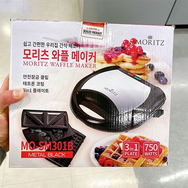 모리츠 3IN1 와플 메이커 블랙