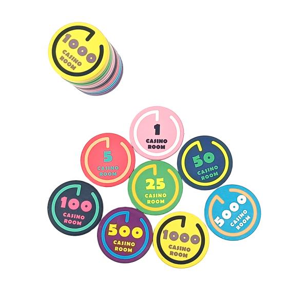 [오늘출발] 카지노 룸 G 디자인 커스텀 39mm 세라믹 포커 카지노 칩 10g 밝은 색상
