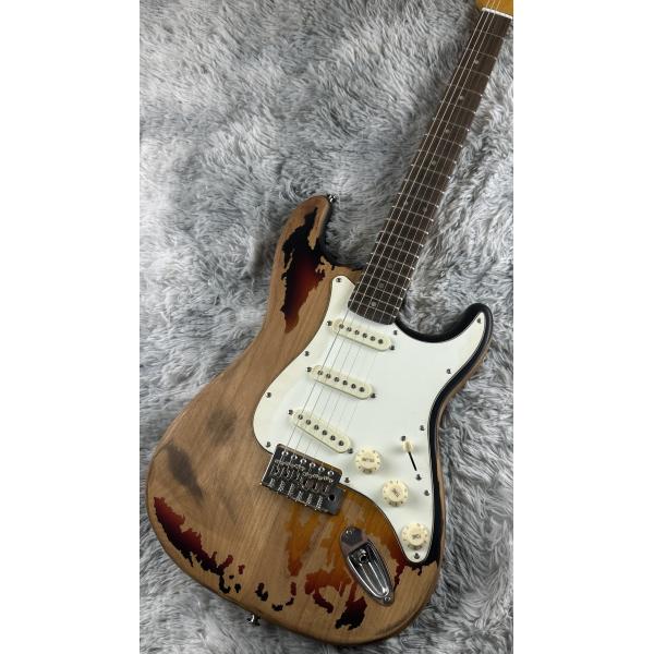 몽호 올드 일렉트릭 기타 수입 알더 바디 골드 액세서리 필기 서명 재고 번개 무료 배송