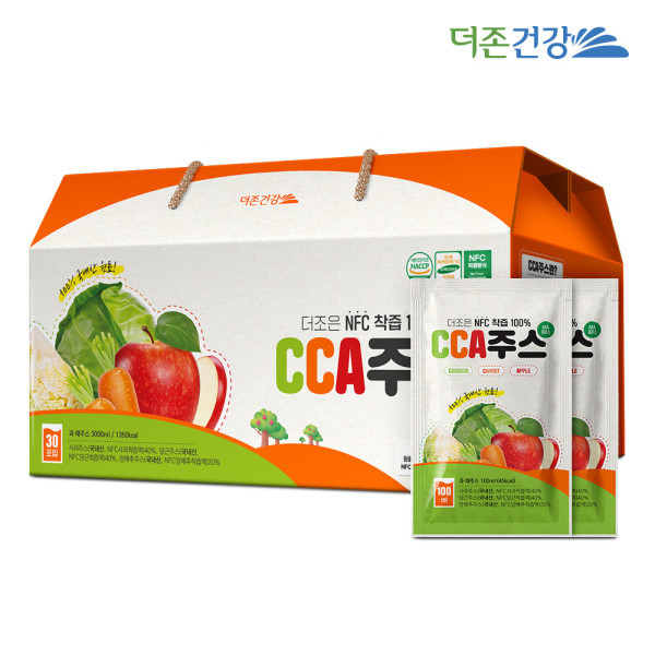 [오늘출발] 더조은 더존건강 더조은 NFC착즙100% CCA주스 100ml x 30포 1박스