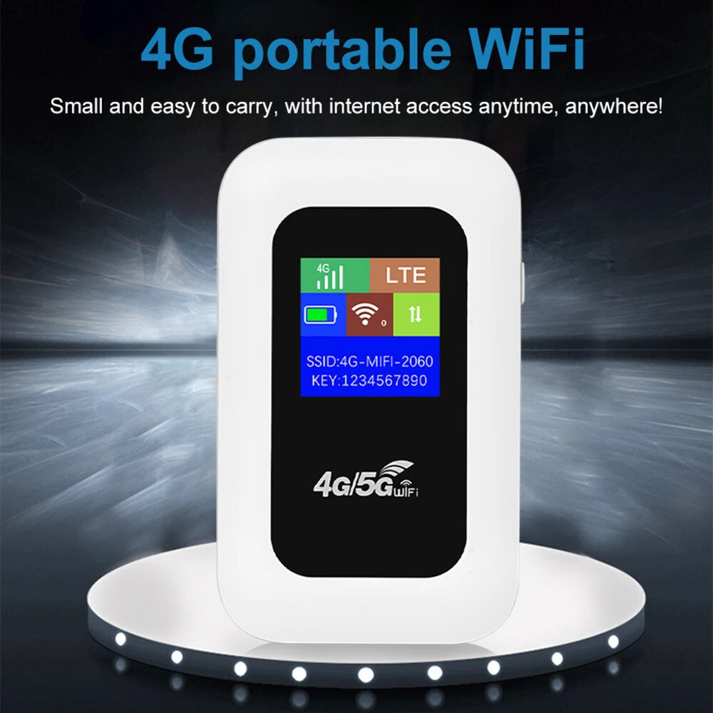 유심공유기 휴대용 포켓 MiFi 모뎀 모바일 와이파이 핫스팟 SIM 카드 슬롯 포함 4G5G 라우터 150Mbps 4G LT