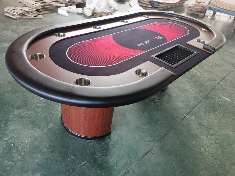 포커 테이블 홀덤 타원형 바카라 딜러 매트 카드 보드게임 보드 포커테이블 탑 카드게임 탁상 파티