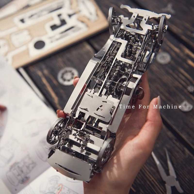 우크라이나 시간 티타늄 모터 금속 기계 변속기 모델 성인 조립 장난감 -
