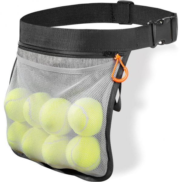 VISEMAN 테니스볼 밴드홀더 볼홀더 허리백홀딩 8 피클볼 또는 여자용 운반 액세서리