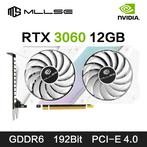 [오늘출발] MLLSE RTX 3060 12GB 그래픽 카드 GDDR6 192Bit PCI Express 4.0  16 8Pin NVIDIA GPU Rtx 3060 게임 비