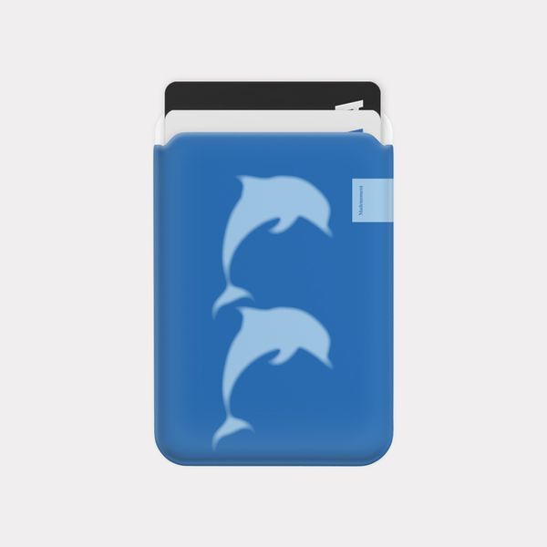 교보문고 메이드모먼 happy dolphin 디자인 맥세이프 카드슬롯