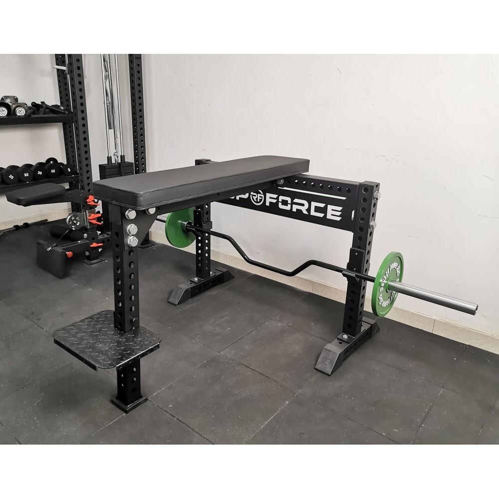 바벨로우 벤치 인버티드 데드리프트 백 하이 바벨 벤트 오버 로우 등운동 기구 헬스장 랙