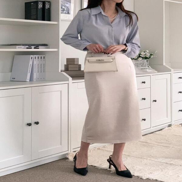 아트박스/신상오픈런 야도파 반오픈 차르르 블라우스 여성 카라 오피스룩