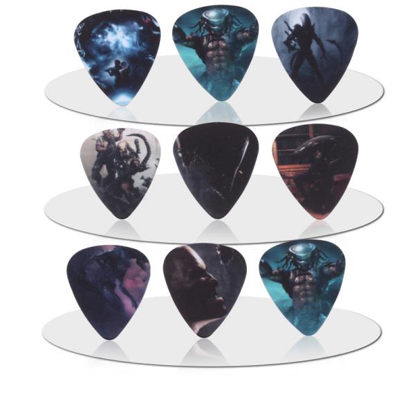 기타diySOACH 50PCS 0.46mm 절묘한 고품질 2 개의 측 귀걸이는 DIY 디자인 기타를 선택한다 외륜 부속품을