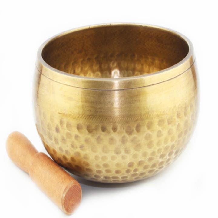 싱잉볼티베트어 노래 그릇 히말라야 손으로 망치는 차크라 명상 홈 인테리어 공예 종교 믿음 13CM 요가