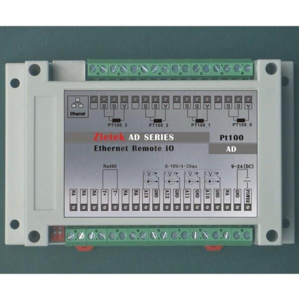 [오늘출발] 4AD 4 PT100 이더넷 아날로그 I/O 모듈 P2P PLC 로직 제어 Modbus TCP RTU 웹 서버 확장 가능