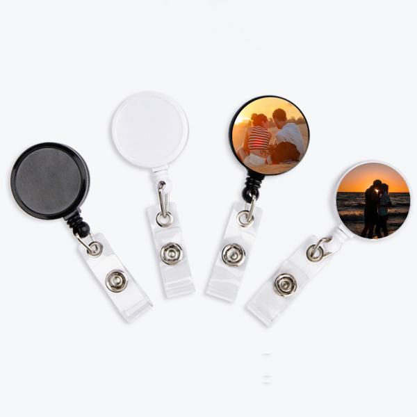 [오늘출발] 60 배지 신원 로트당 클립 빈 개 쉬운 작업 무료 작업 이름 승화 당김 버클 배지 텔레스코픽 배송 사용