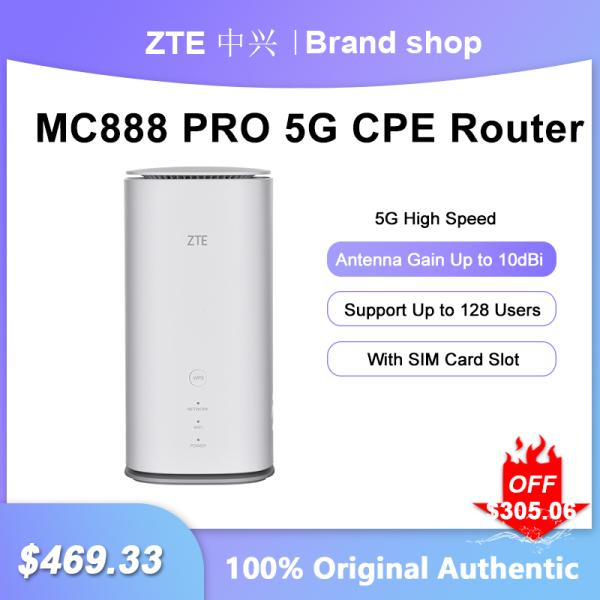 [오늘출발] ZTE MC888 PRO 5G CPE 라우터 5400Mbps 와이파이 6 실내 신호 리피터 SIM 카드 슬롯 기가비트 네트워크 포