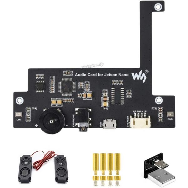 젯슨 나노용 USB 오디오 코덱 사운드 카드 드라이버 프리 플러그 앤 플레이 지원 내장 마