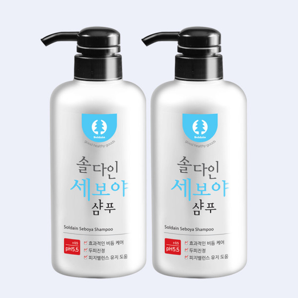 [오늘출발] 솔다인 세보야샴푸 500g 2개 비듬샴푸 약산성 지루성 두피 2개 묶음 판매 행사중