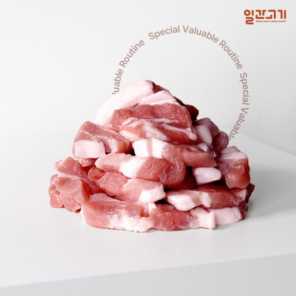 일간고기 냉장 국내산 한돈 후지(뒷다리살) 찌개용 500g
