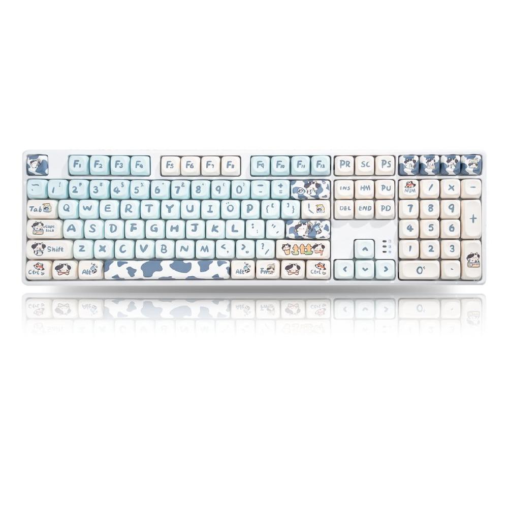 타란툴라 F3108 무선 블루투스 유선 기계식 키보드 워킹 캣 M98  19. F3108 3 모드+모아 암소 A. 차 샤프트