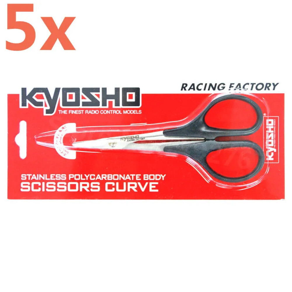 5개 kyosho krf 스테인레스 폴리 카보 네이트 바디 가위 커브 도구 ep 1/10 110 rc 차량 on off road 36262