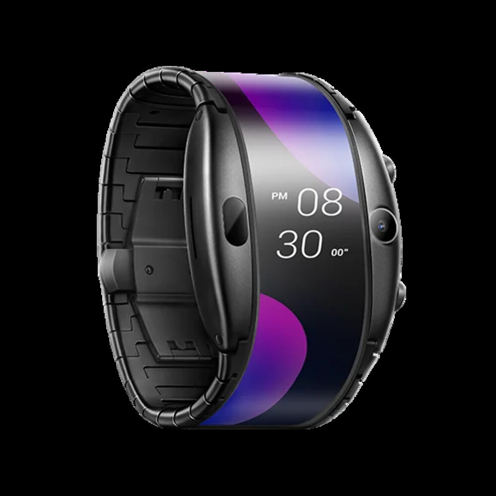 [해외] 누비아 알파 워치 휴대폰 핸드폰 4.01 인치 접이식 플렉시블 디스플레이 스포츠 실시간 메시지 알림 통화