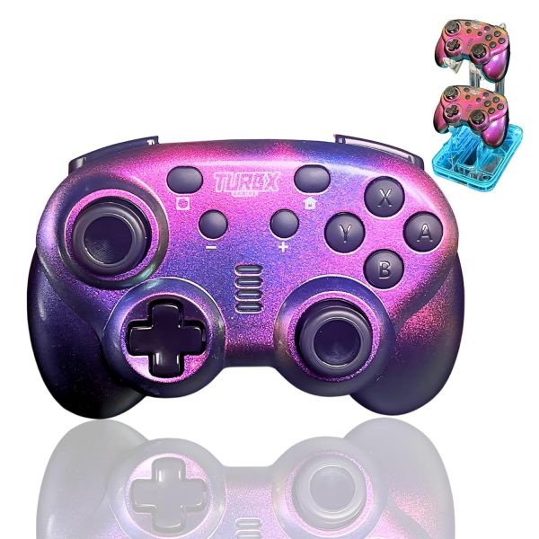 TurbX 미니 블루투스 무선 게이밍 컨트롤러 닌텐도 스위치 아이폰 ios Android Phone PC. 무료 비디오 게임