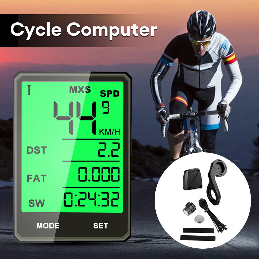 [오늘출발] 자전거 컴퓨터 무선 및 유선 방수 MTB 자전거 사이클링 디지털 Odometer 스톱워치 속도계 자전거 액세서리