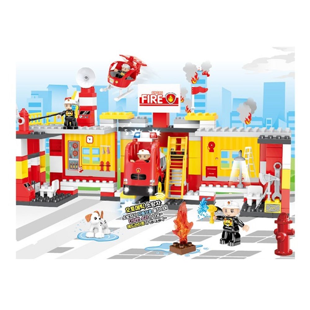메타 소방 본부 블럭/소방놀이블럭/소방본부블록/소방본부블럭/역할놀이블럭/어린이놀이블럭/블록/어린이블