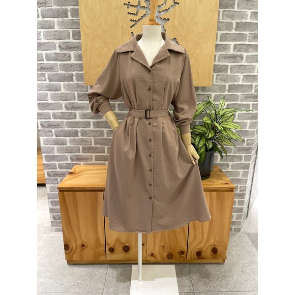 [신세계백화점]레코브 (광주신세계)오픈카라 핀턱원피스(LC61D9OP569B)