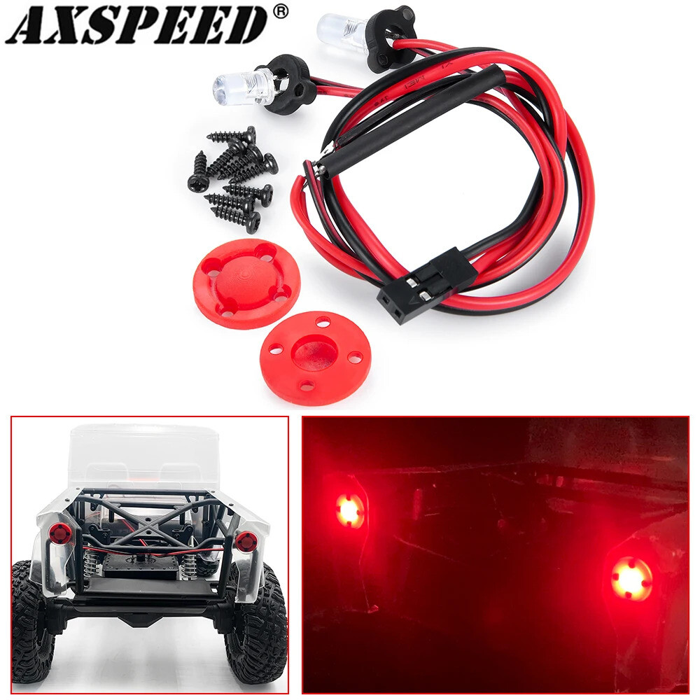 AXSPEED RC 차량 미등 스포트라이트 적색 LED 조명 1/10 VS4-10 피닉스 VPS09007 Vanquish 제품 액세서리