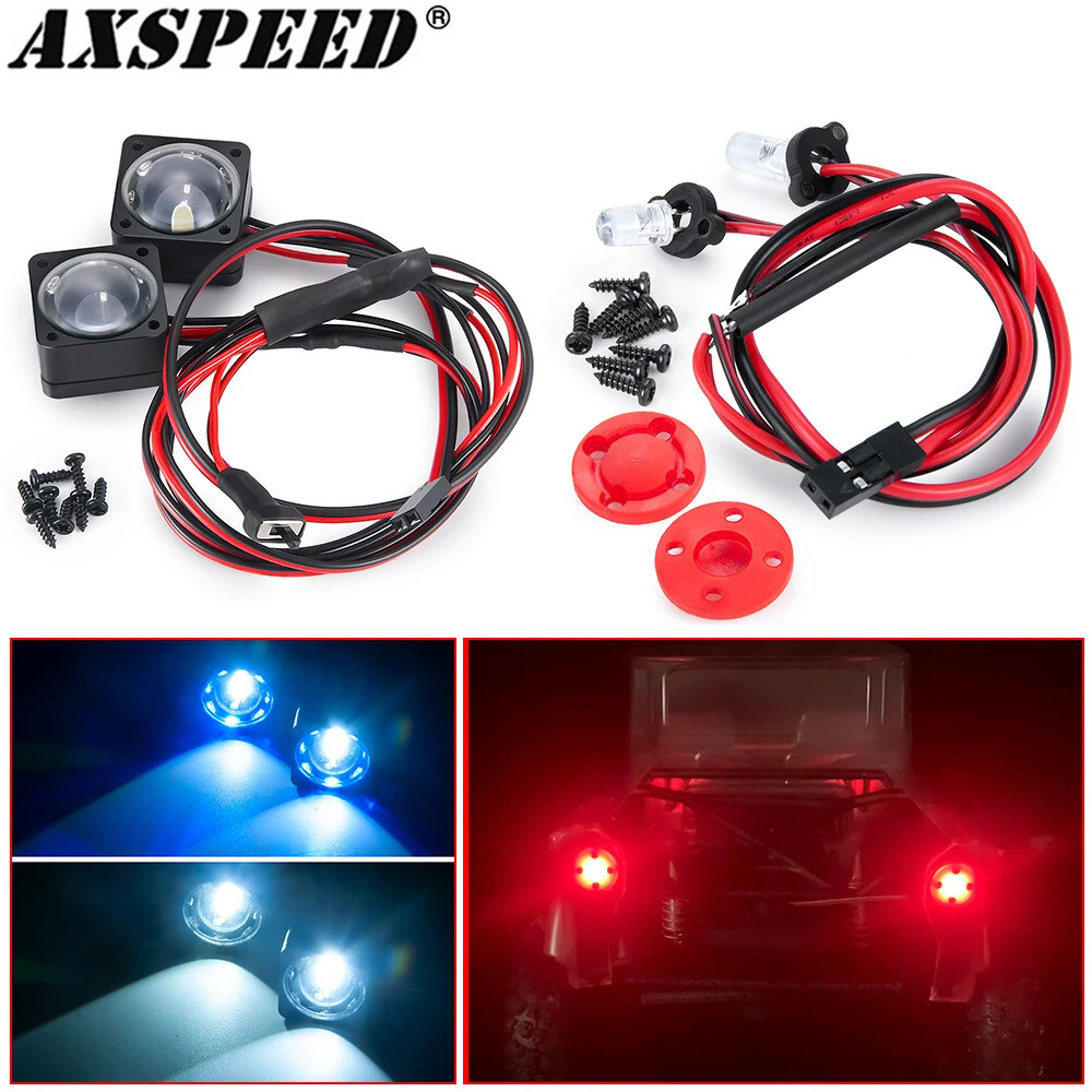 AXSPEED RC 차량 LED 라이트 헤드라이트 미등 스포트라이트 VS4-10 피닉스 VPS09007 1/10 크롤러 업그레이