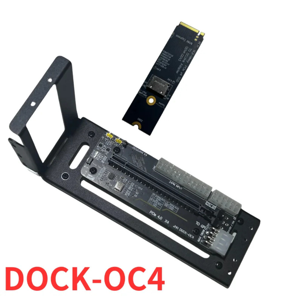 [해외] 노트 북 eGPU 브래킷 Oculink / M.2 NVMe 외장 그래픽 카드 GPU 독 PCIE 4.0 X4 Gen4 GDP NUC 확장 어댑터