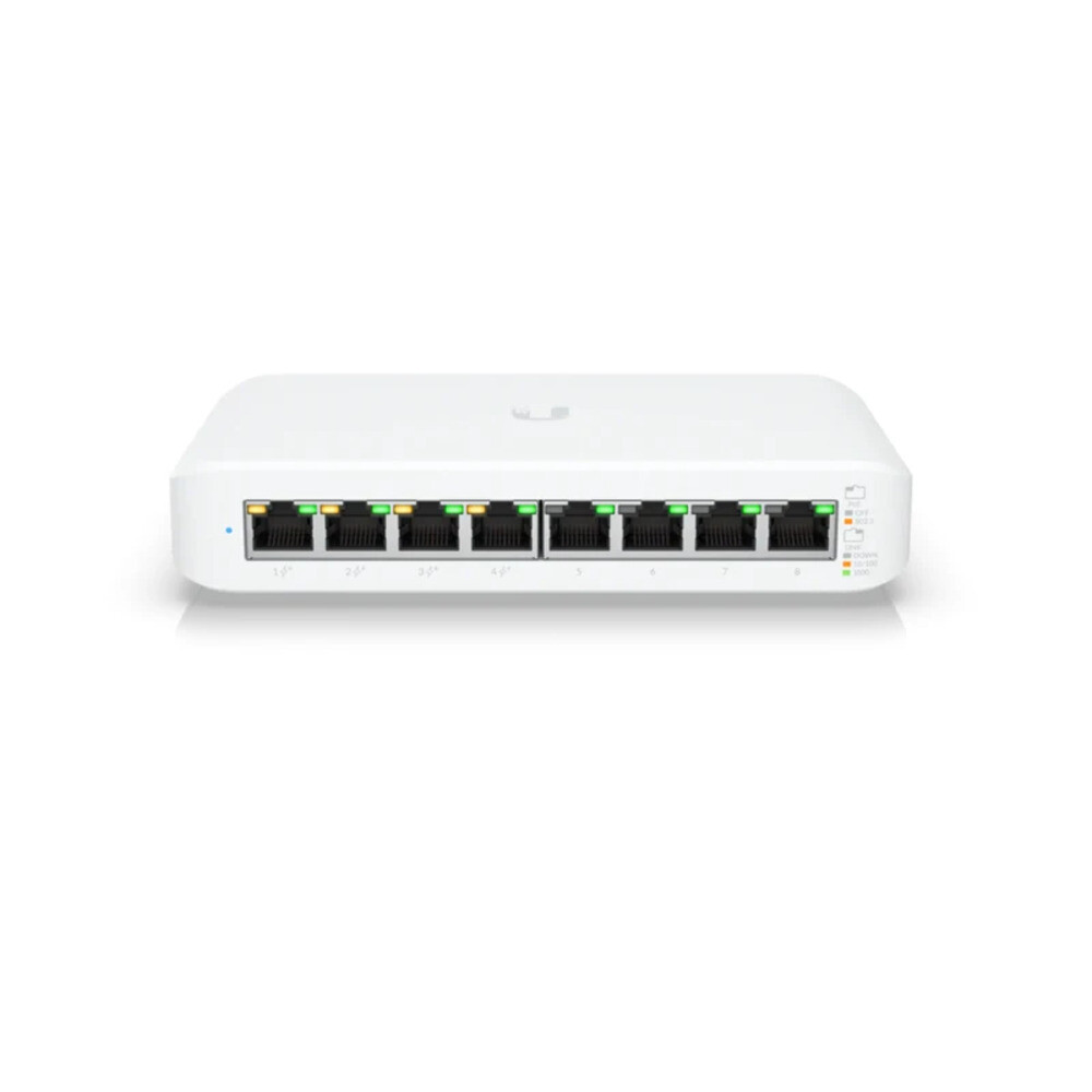 [해외] UBIQUITI USW-Lite-8-PoE 4포트 PoE 스위치 레이어 2 4x1GbE RJ45 포트 52W 공급