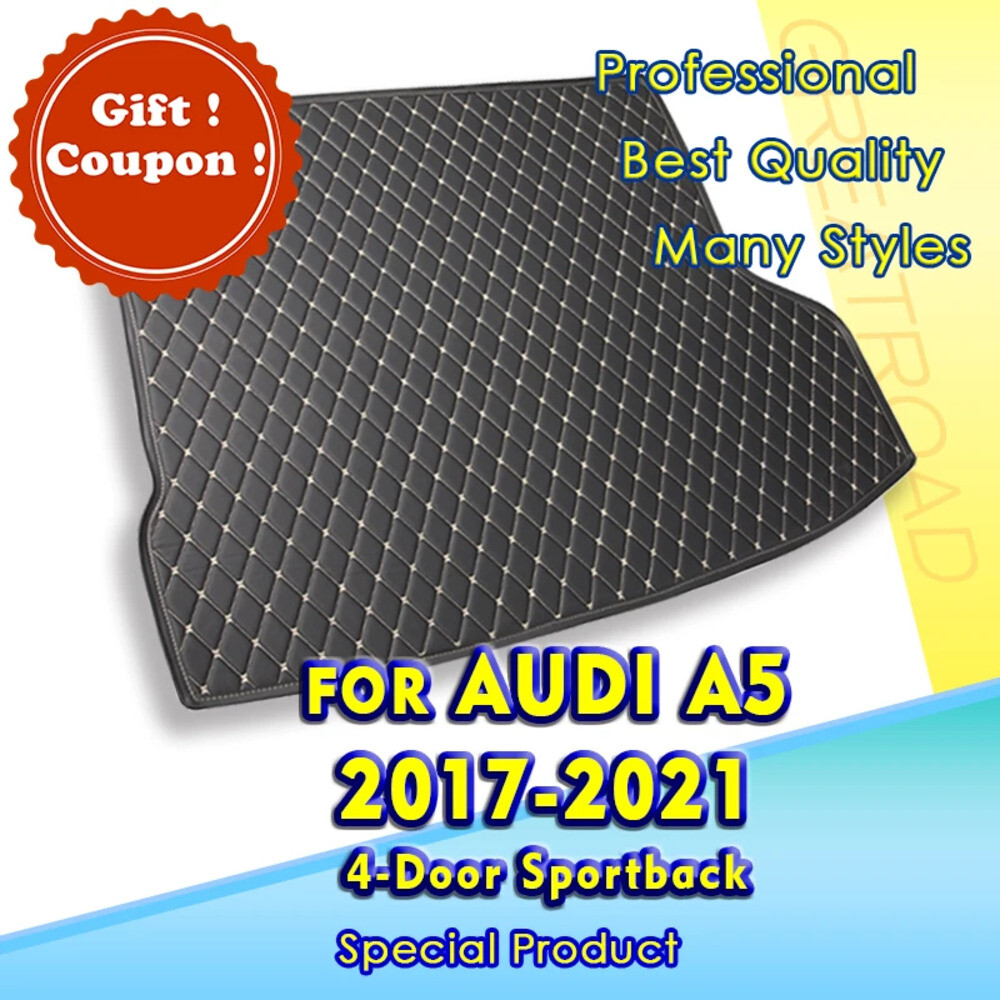 아우디 A5 스포츠백용 차량 트렁크 매트 4 도어 2017 2018 2019 2020 카고 라이너매트 카펫 러그액세서리