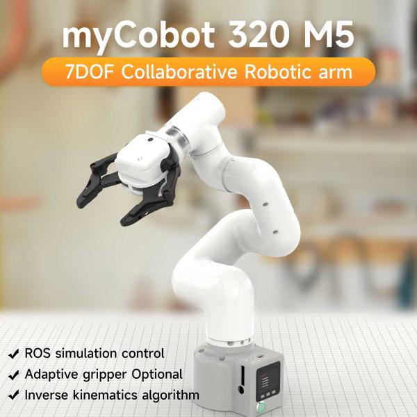[오늘출발] MyCobot 로봇 팔 프로 적응형 그리퍼 포함 데스크톱 상용 로봇 페이로드 협업 6 DOF 320 M5-2022 1kg